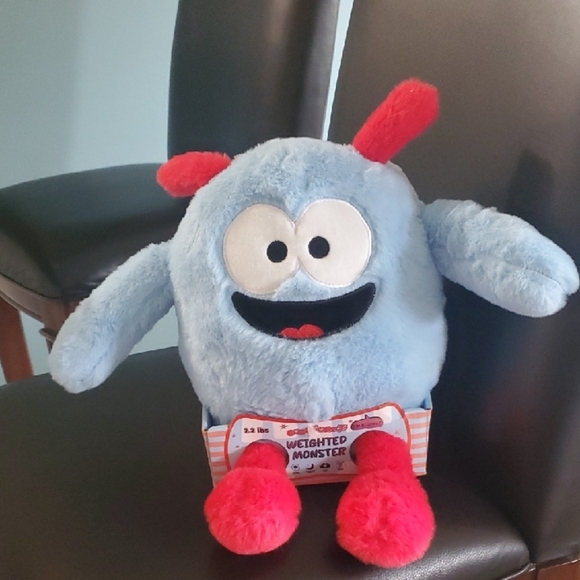 2.2 Lbs Weighted Monster Home Comfort Stress Support Promotes Sleep Blurple - Picture 1 of 16